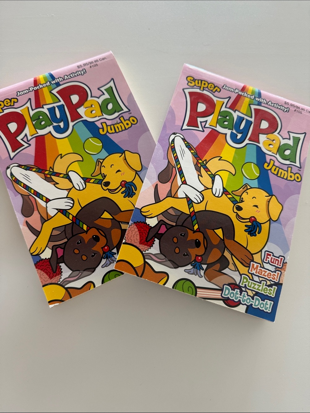 Super PlayPad Jumbo Activity Pads - Pink & Rainbow • 2 Pack